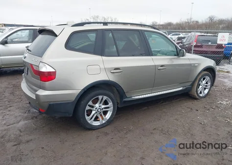 2007 BMW X3 3.0Si z USA, uszkodzony, nr VIN WBXPC93437WF01647